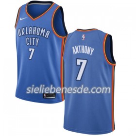 Herren NBA Oklahoma City Thunder Trikot Carmelo Anthony 7 Nike 2017-18 Blau Swingman